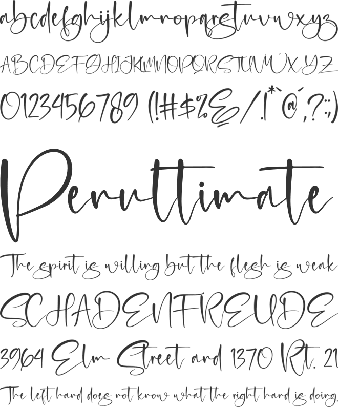 Smithasa font preview