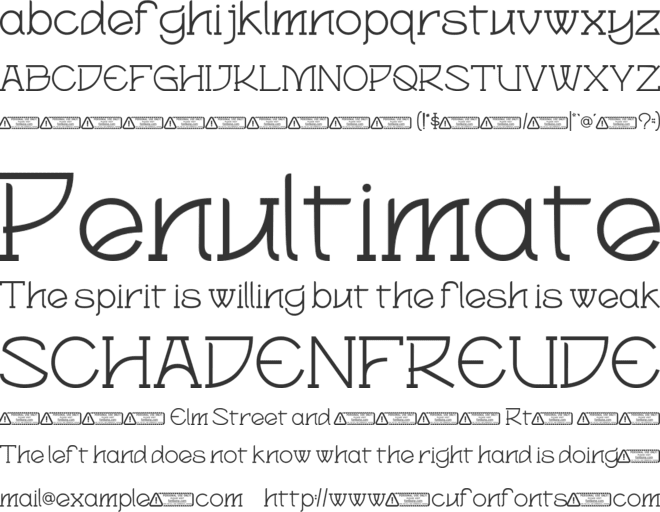 Magnolia font preview