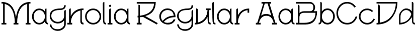 Magnolia Regular font