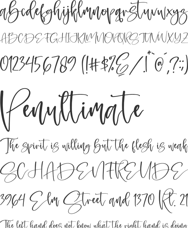 Gabriesta font preview