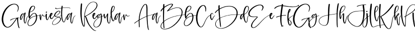 Gabriesta Regular font