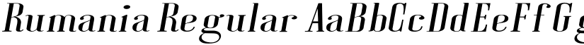 Rumania Regular font