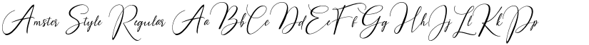 Amster Style Regular font