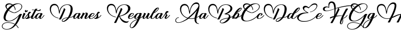 Gista Danes Regular font