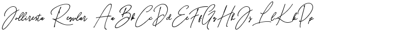 Jolliresta Regular font