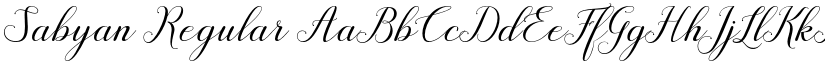 Sabyan Regular font