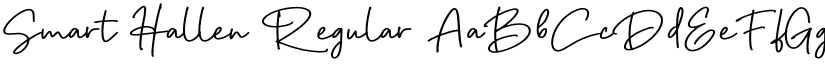 Smart Hallen Regular font