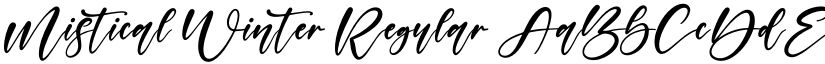 Mistical Winter Regular font