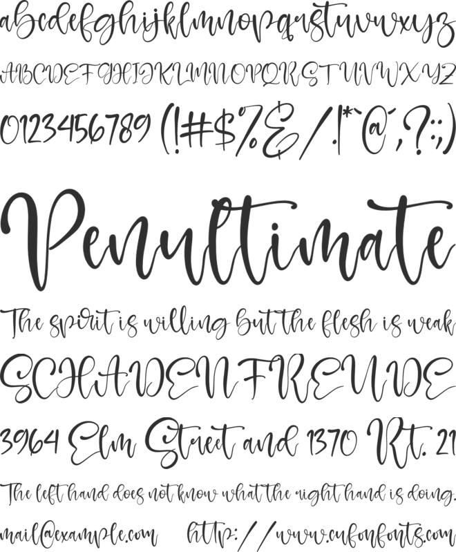 Rafaesty font preview