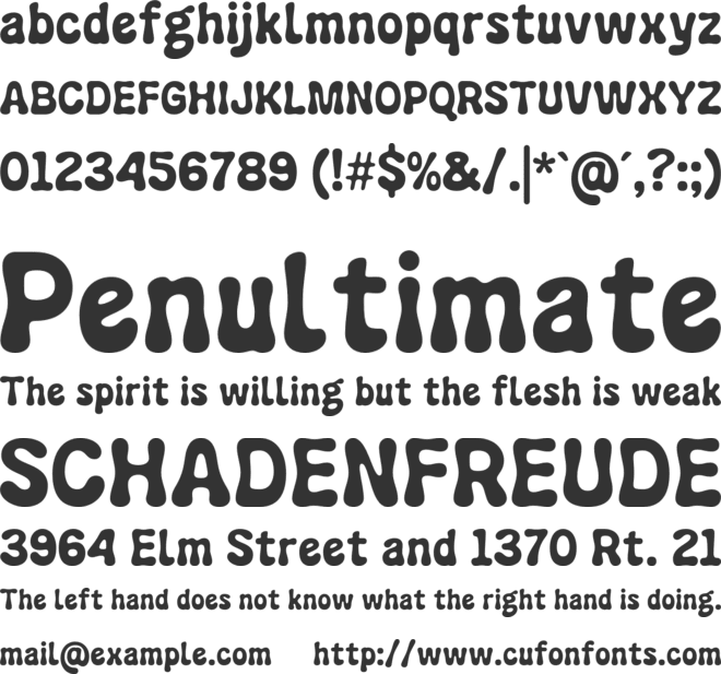 Roller Girl font preview