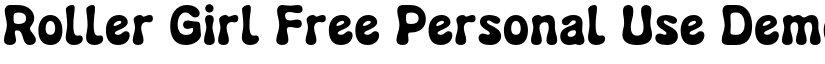 Roller Girl Free Personal Use Demo font