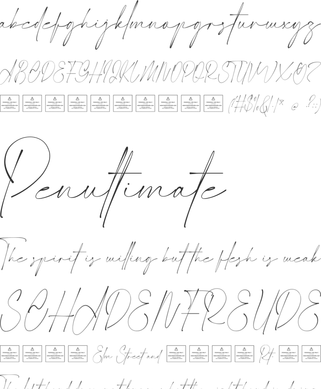 Granitta Prostyle font preview