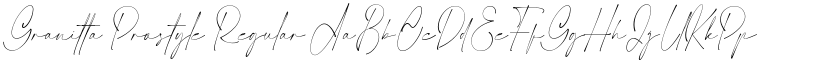 Granitta Prostyle Regular font