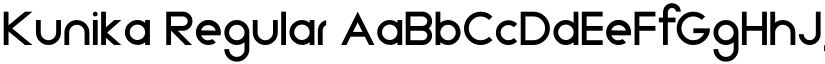Kunika Regular font