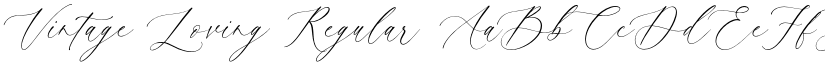 Vintage Loving Regular font