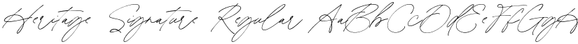 Heritage Signature font download