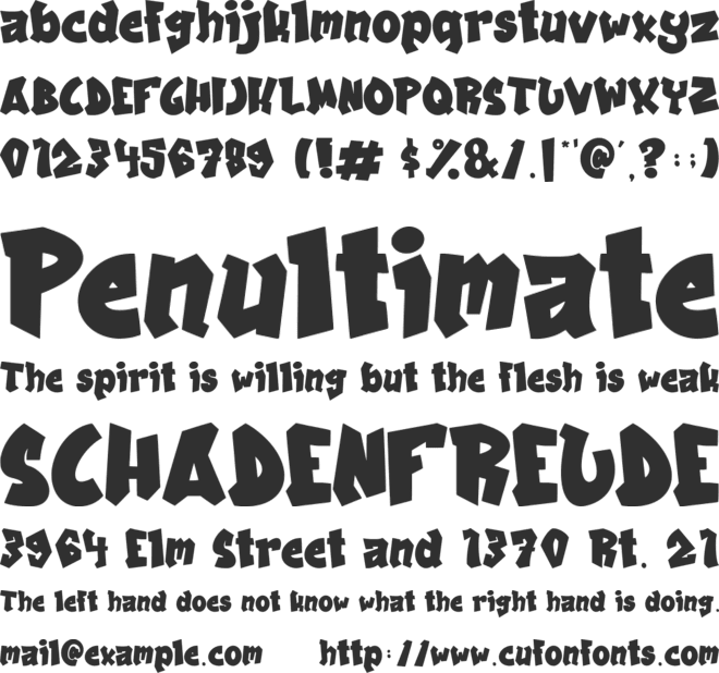 Funky Star font preview