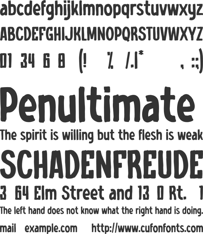 Just Kidding font preview