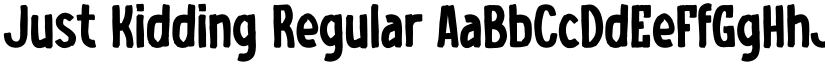 Just Kidding Regular font