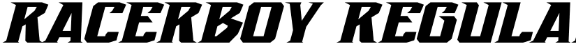 Racerboy Regular font