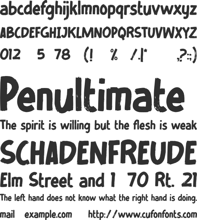 PLAYVICTIM font preview