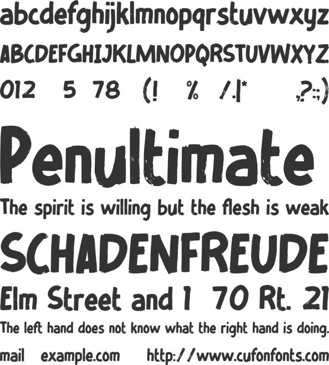 PLAYVICTIM font preview