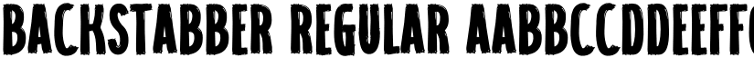 Backstabber font download