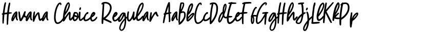 Havana Choice Regular font