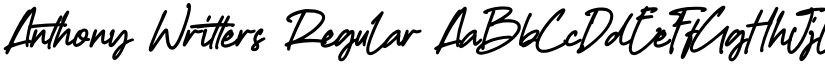 Anthony Writters font download