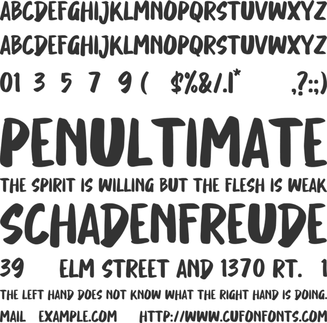 Honey Mushroom font preview