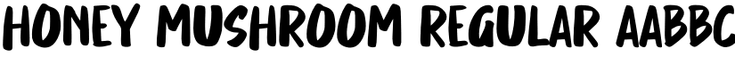 Honey Mushroom Regular font