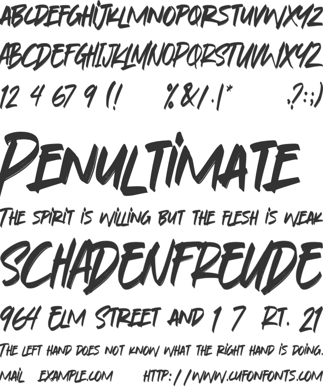 Unfollow font preview