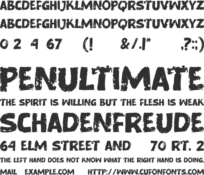 Murray Corn font preview