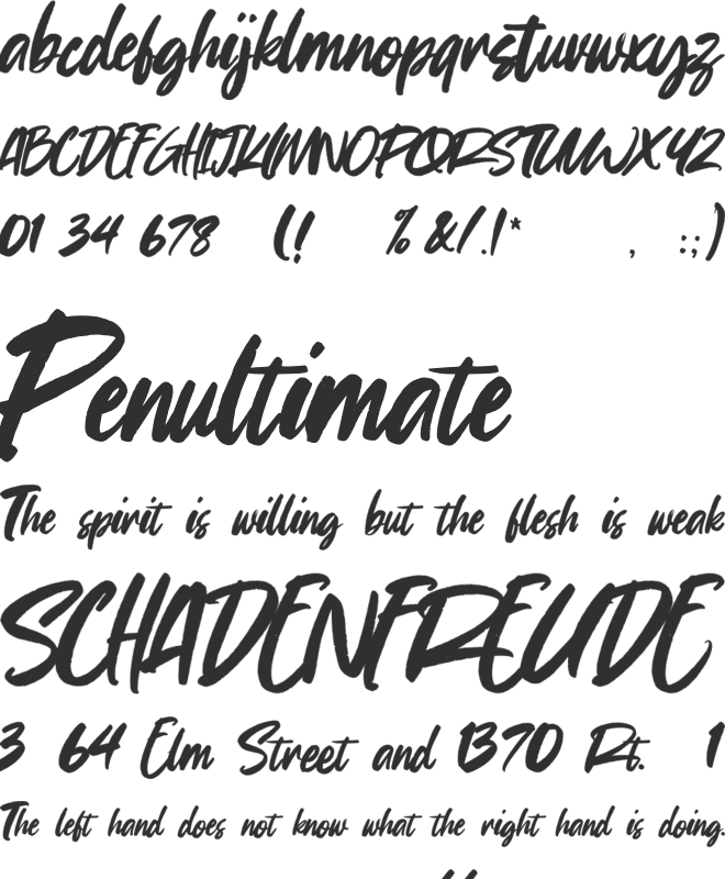Coffee First font preview