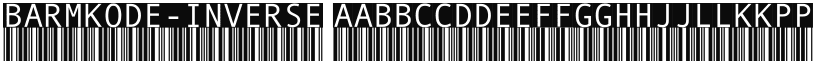 BarMKode-Inverse font download