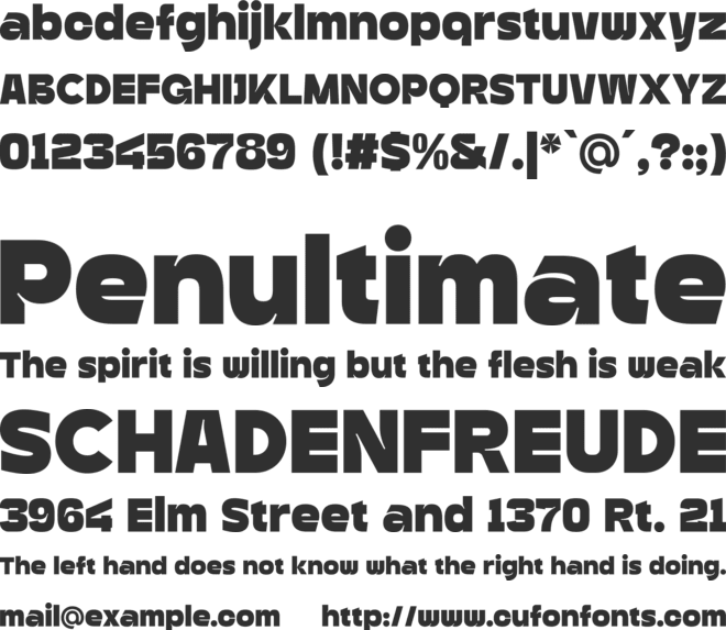 Benz Grotesk font preview