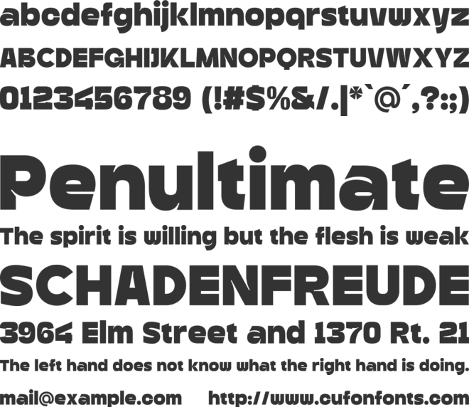 Benz Grotesk font preview