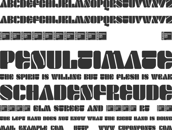 Partita font preview