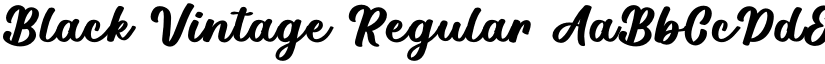 Black Vintage Regular font