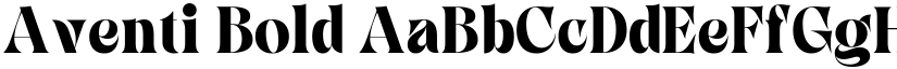 Aventi Bold font