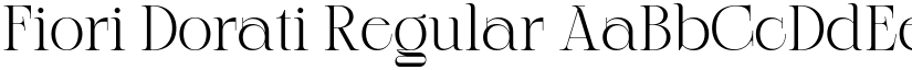 Fiori Dorati Regular font