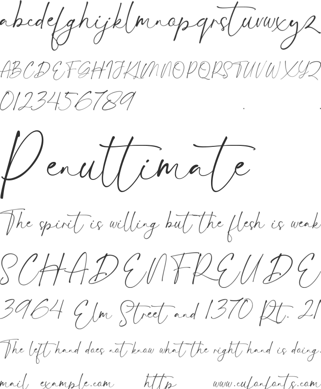 Kayleigh font preview