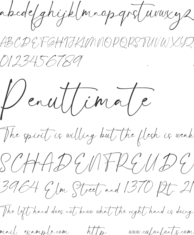 Kayleigh font preview
