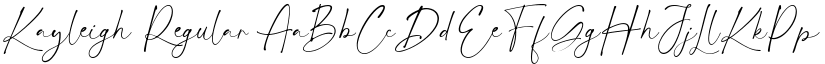 Kayleigh Regular font