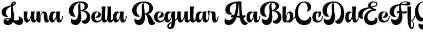 Luna Bella font download