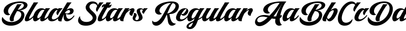 Black Stars Regular font