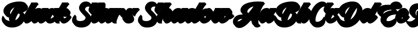 Black Stars Shadow font