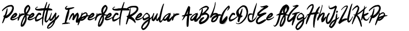 Perfectly Imperfect Regular font