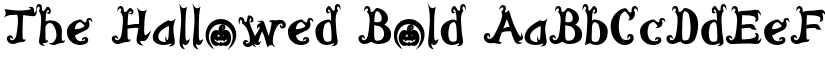 The Hallowed Bold font