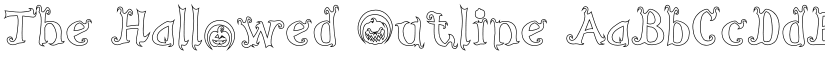 The Hallowed Outline font